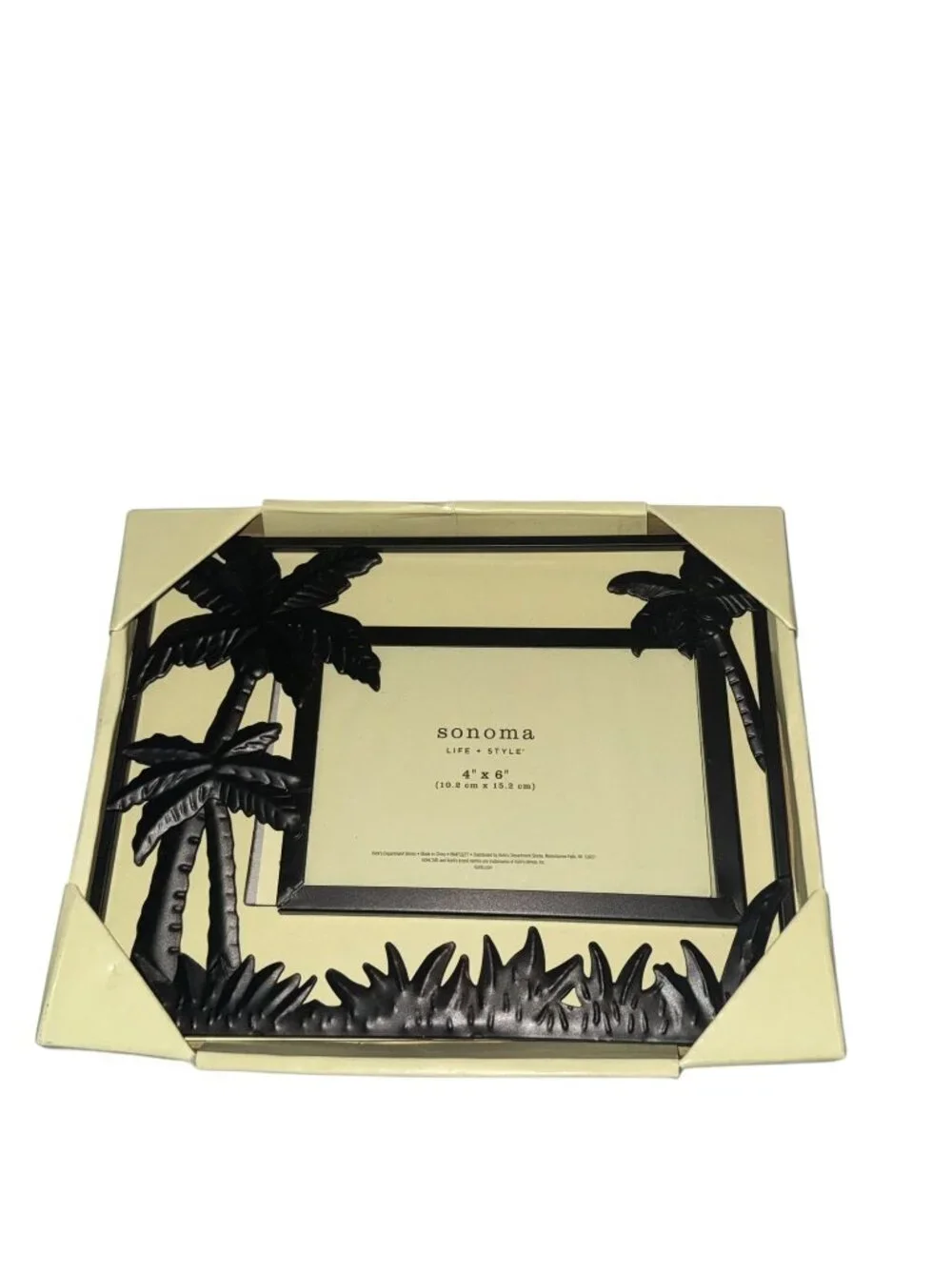 Sonoma Life + Style Black Metal Palm Tree 4